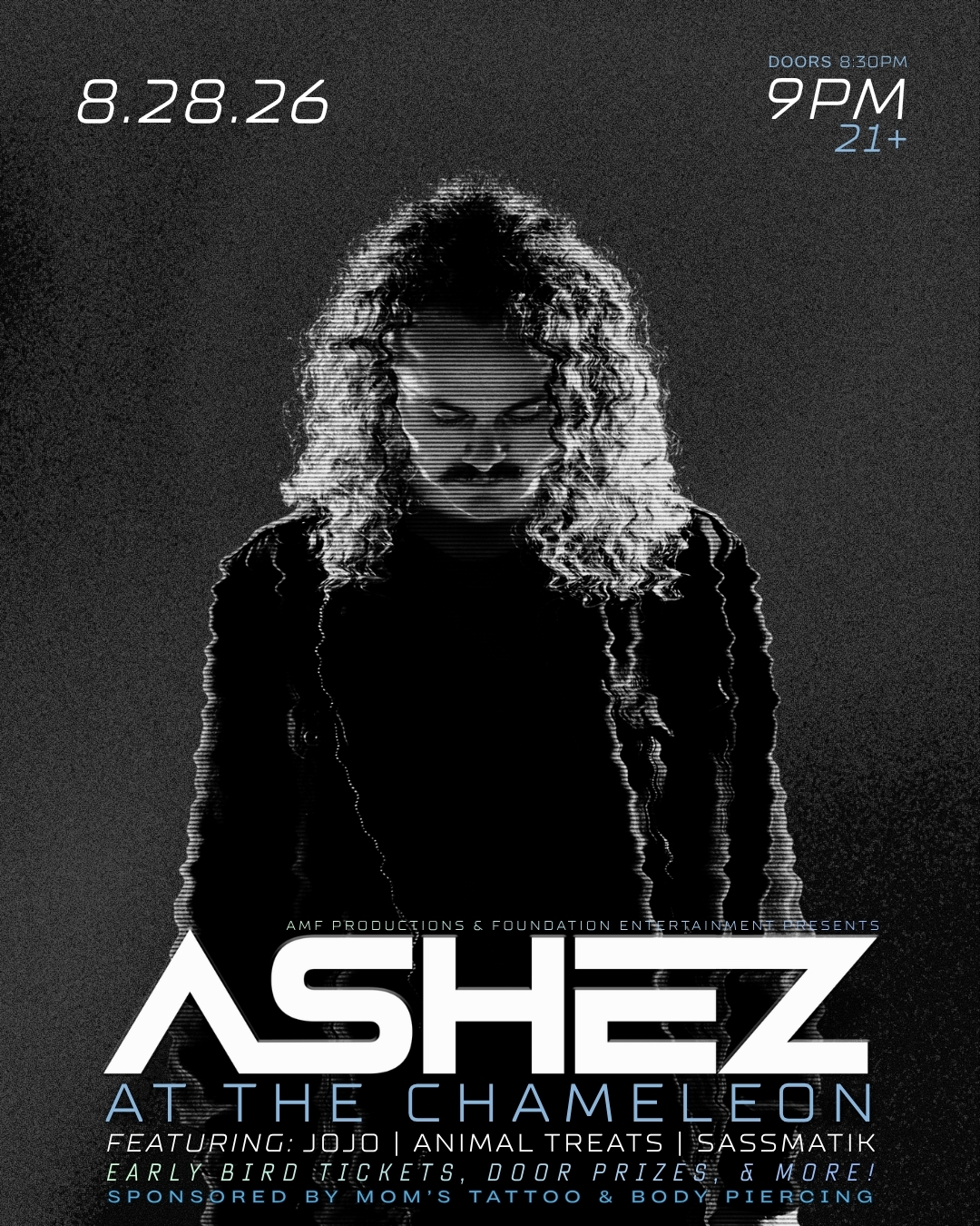ASHEZ, JoJO, Animal Treats & Sassmatik flyer